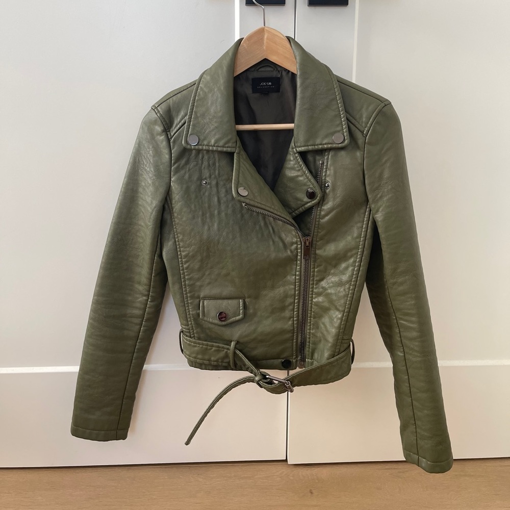 Joe’s Leather jacket .